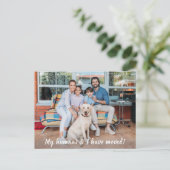 Bewegende aankondiging Dog Persoonlijke foto van h (Staand voorkant)