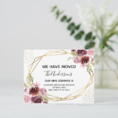 Bewegende Aankondiging Floral Geometrische Waterve (Staand voorkant)