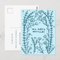 Bewegende Aankondiging Floral Lijst Sketch Doodle