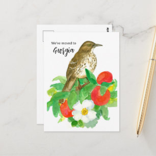 Bewegende aankondiging Georgia Peaches Cherokee Ro Briefkaart