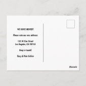 BEWEGENDE AANKONDIGING Groen Roze Roze Lijst Custo Briefkaart (Achterkant)