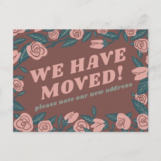 BEWEGENDE AANKONDIGING Groen Roze Roze Lijst Custo Briefkaart (Voorkant)