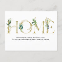 Bewegende aankondiging Ik ben verhuisd Briefkaart