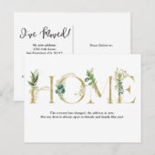 Bewegende aankondiging Ik ben verhuisd Briefkaart (Voorkant / Achterkant)