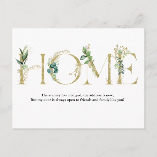 Bewegende aankondiging Ik ben verhuisd Briefkaart (Voorkant)