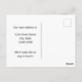 Bewegende aankondiging Indiana kardinaal vogel pio Briefkaart (Achterkant)