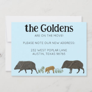 BEWEGENDE AANKONDIGING Javelina Familie Zuidwest