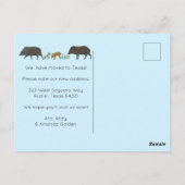 BEWEGENDE AANKONDIGING Javelina Familie Zuidwest Briefkaart (Achterkant)
