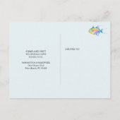 Bewegende aankondiging Kaarten Kleurrijke tropisch (Achterkant)