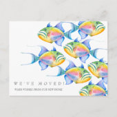 Bewegende aankondiging Kaarten Kleurrijke tropisch (Voorkant)