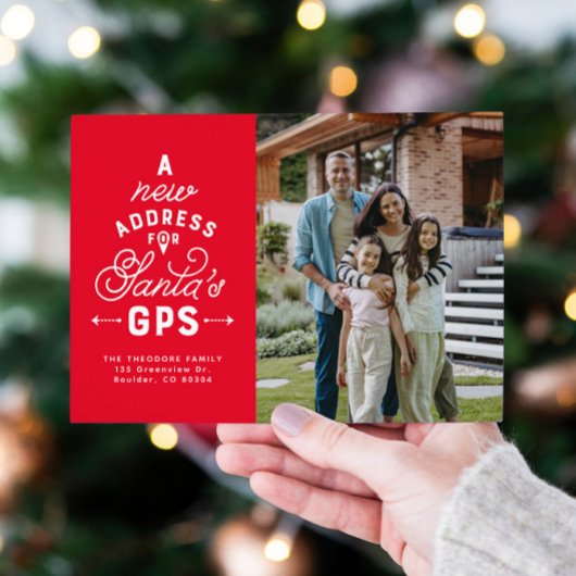 Bewegende aankondiging kerstkaart met 4 foto's