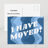 BEWEGENDE AANKONDIGING Kleurrijke Strepen Vet Blau Briefkaart (Voorkant / Achterkant)