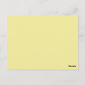 Bewegende aankondiging kleurrijke vlinder briefkaart (Achterkant)