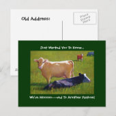 BEWEGENDE AANKONDIGING: Koeien in Pature: Painting Aankondigingskaart (Voorkant / Achterkant)