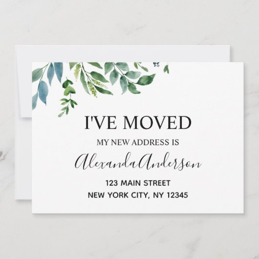 Bewegende aankondiging lentegroen (Voorkant)