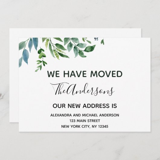 Bewegende aankondiging lentegroen (Voorkant / Achterkant)