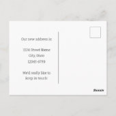 Bewegende aankondiging Maine Chickadee Pinecone Tr Briefkaart (Achterkant)