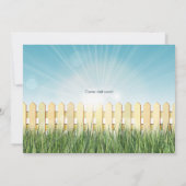 Bewegende aankondiging met piket hek en vuurpijlen (Achterkant)