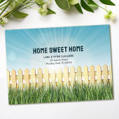 Bewegende aankondiging met piket hek en vuurpijlen