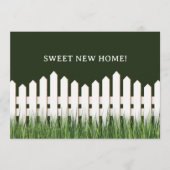 Bewegende aankondiging met witte piket hek (Voorkant)