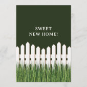 Bewegende aankondiging met witte piket hek (Voorkant)