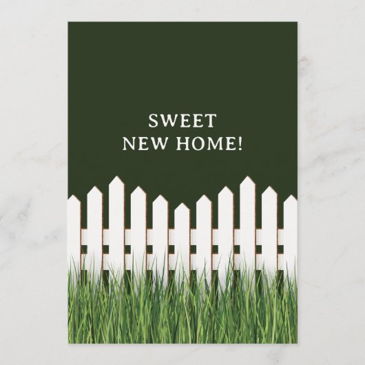 Bewegende aankondiging met witte piket hek (Voorkant)