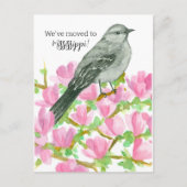 Bewegende aankondiging Mississippi Mockingbird Flo Briefkaart (Voorkant)