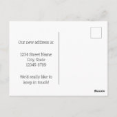 Bewegende aankondiging Nevada Bluebird Sagebrush Briefkaart (Achterkant)