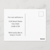 Bewegende Aankondiging New Hampshire Finch Lila Briefkaart (Achterkant)