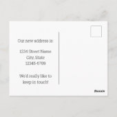 Bewegende Aankondiging New Jersey Goldfinch Violet Briefkaart (Achterkant)