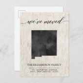 Bewegende aankondiging, New Mexico staat rustiek Uitnodiging Briefkaart (Voorkant / Achterkant)