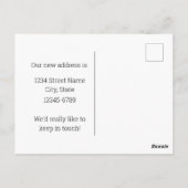 Bewegende aankondiging New York Bluebird Red Roses Briefkaart (Achterkant)