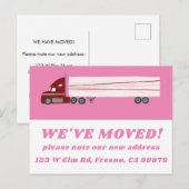 BEWEGENDE AANKONDIGING NIEUW ADRES Schattigee Truc Briefkaart (Voorkant / Achterkant)