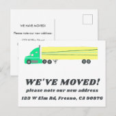 BEWEGENDE AANKONDIGING NIEUW ADRES Schattigee Truc Briefkaart (Voorkant / Achterkant)