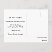 BEWEGENDE AANKONDIGING NIEUW ADRES Schattigee Truc Briefkaart (Achterkant)