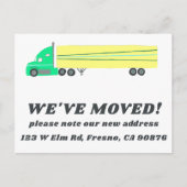 BEWEGENDE AANKONDIGING NIEUW ADRES Schattigee Truc Briefkaart (Voorkant)