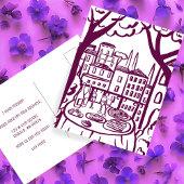 BEWEGENDE AANKONDIGING Nieuw Appartement Adres Bal Briefkaart