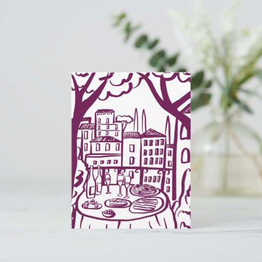 BEWEGENDE AANKONDIGING Nieuw Appartement Adres Bal Briefkaart (Staand voorkant)