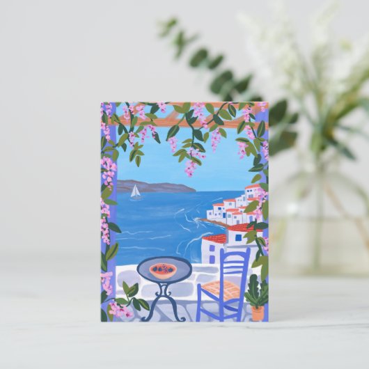 BEWEGENDE AANKONDIGING Nieuw Home Island Terras Gr Briefkaart (Staand voorkant)