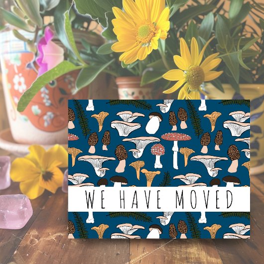 Bewegende Aankondiging Nieuw thuisadres Forest Fun Briefkaart