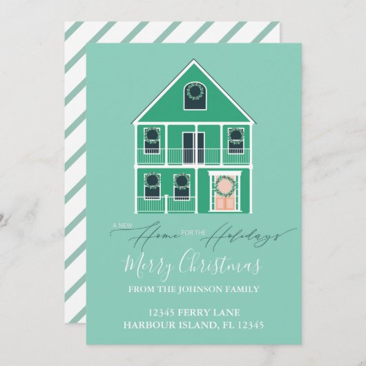 Bewegende aankondiging Nieuwe thuisfeestdag groen (Voorkant / Achterkant)