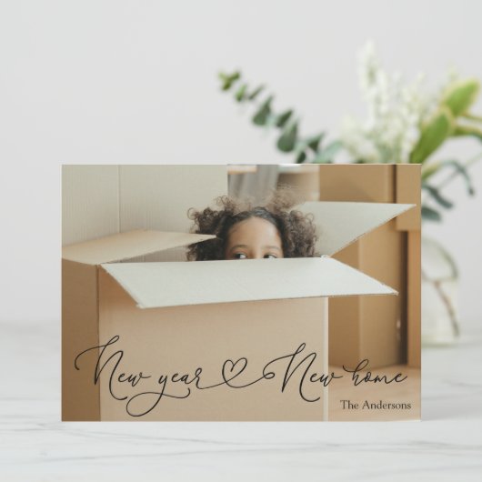 Bewegende aankondiging nieuwjaar nieuw startpunt (Staand voorkant)