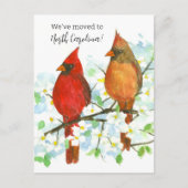 Bewegende aankondiging North Carolina Cardinals Briefkaart (Voorkant)