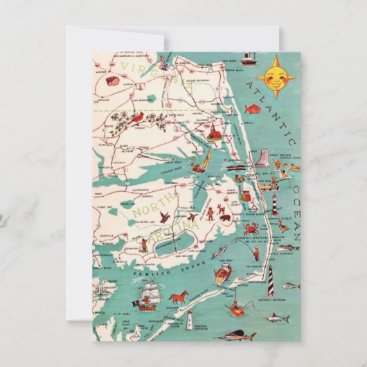 Bewegende aankondiging North Carolina Coast (Voorkant)