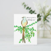 Bewegende aankondiging Oklahoma Flycatcher Bird Briefkaart (Staand voorkant)