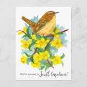 Bewegende aankondiging Pennsylvania Ruffed Grouse Briefkaart (Voorkant)