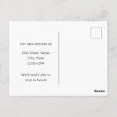 Bewegende aankondiging Rhode Island Red Hen Violet Briefkaart (Achterkant)