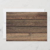 Bewegende Aankondiging Rustiek Zonnebloem Hout (Achterkant)