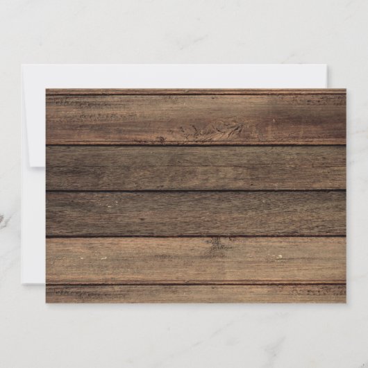 Bewegende Aankondiging Rustiek Zonnebloem Hout (Achterkant)