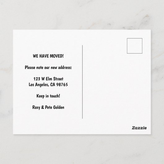 BEWEGENDE AANKONDIGING Schattige Roze Rose Lijst C Briefkaart (Achterkant)